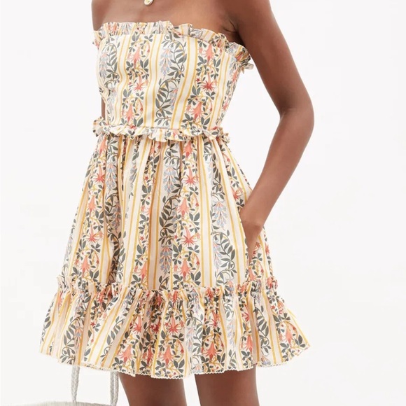 AGUA BY AGUA BENDITA Rosa Floral Strapless Mini Dress - Picture 2 of 8